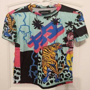 Japan Tattoo Graphic Tee Shirt Reason Tiger New with Tags Unique